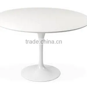 White Eero Saarinen Fiberglass Saarinen Tulip Table Replica thumbnail-2