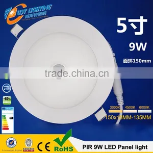 PIR 12W Dia170*18mm Round LED Downlight Panel,moving Detectable LED Panel Light PIR Sensor thumbnail-1
