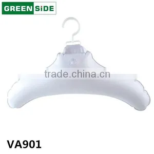 VA901 Flocking Plastic Expandable Clothes Hanger thumbnail-1