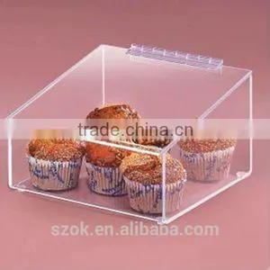 Top Grade Transparent Acrylic Cake Display Box With Free Opened Lid Wholesale thumbnail-1