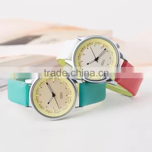 New Models From Doris Watch Double Color Leather Strap Stainless Steel Back Japan Movement Developments 2016 Leather Watch thumbnail-3