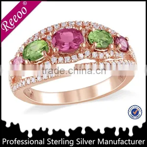 Vogue Design Oxidized Silver Jewelry India Rings, cz Silver Jewelry Ring thumbnail-1