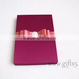 Custom Handmade Luxury Wedding Invitation Gift Box Wedding Belt Gift Box thumbnail-4