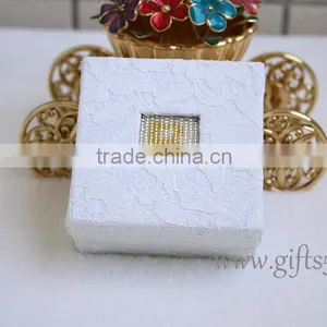 Custom Wedding Ring Box Engagement Box With Beaded Name Plate of B thumbnail-2