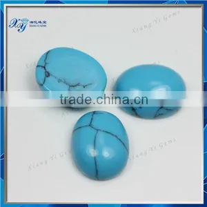 9x11mm Cheap Gemstones Oval Shape Cheap Blue Stone Turquoise Conchos thumbnail-1