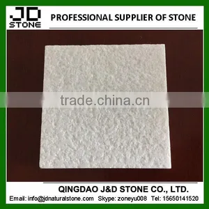 Bush Hammered Snow White Marble Paver thumbnail-1