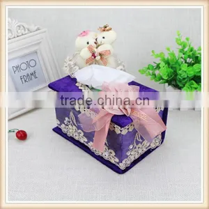 High-grade Velvet Mini Tissue Box thumbnail-2