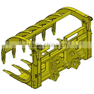 Professional Custom Service SDLG 4Ton Wheel Loader Optional Equipment Grass Grapple For LG946L/LG936L/LG956L/LG968 Wheel Loader thumbnail-4