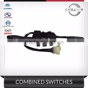 Original Quality Bus Double Lever Combination Switch King Long Yutong HIGER Golden Dragon Aftermarket Parts thumbnail-1