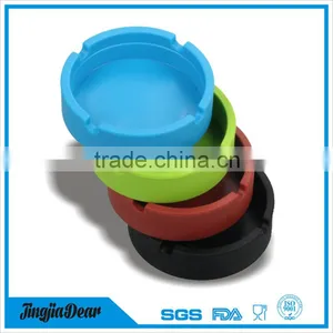 High Quality Round Silicone Ashtray , Personalized Silicone Pocket Ashtray thumbnail-4