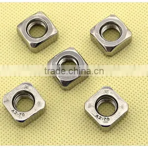 High Quality Stainless Steel Carbon Steel Square Nut DIN557 thumbnail-1