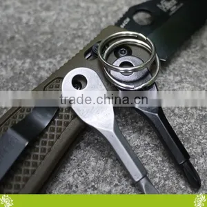 Factory Mini Pocket Stainless Steel Outdoor Survival Tool Screwdriver With Key Ring,Portable Multifunctional 2-key Screwdriver thumbnail-6