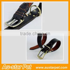 Private Label Standard Wholesale Pet Products Pet Genuine Leather Collars thumbnail-4