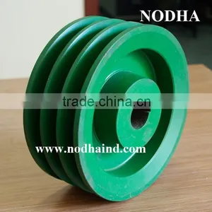 Paint Coating Pulleys, Paint V Belt Pulleys, Cast Iron Pulley Groove Three C212 Sheave thumbnail-1