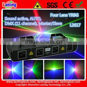 460mW YPBG Four Head Stage Light dj Laser Show System Disco Party Light thumbnail-1