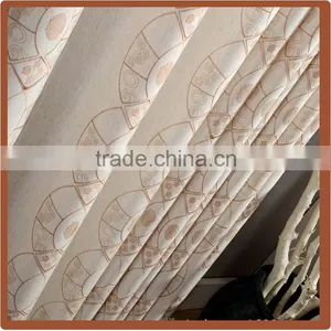 2016 Hot Sale Beautiful Polycotton Embroidery French Window Curtains Fabric thumbnail-3