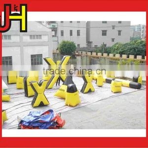 High Quality Laser Tag Game Inflatable Paintball Air Bunkers For Amusement thumbnail-6