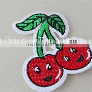 Good Price 7*8 cm Red Patches Cherry Pattern Design Indian Embroidery Patch thumbnail-3