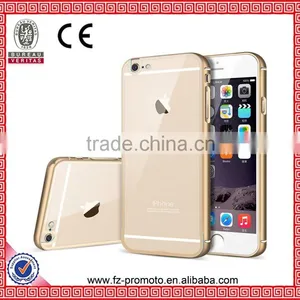 NEW Metal Aluminum +Transparent Acrylic Case for Apple Iphone 6 6S 4.7" Accessories Hybrid Luxury Back Cover for Iphone6/6S Plus thumbnail-1