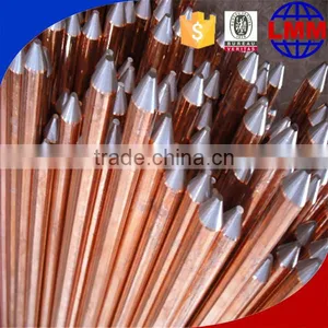 High Voltage Solid Copper Bonded Steel Chemical Earthing Electrode in China thumbnail-3