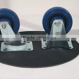 Manufacturer's High Quality Trundles 3''-12'' Rigid Caster Rubber Caster Wheel for Hand Carts Truckle of Platform Trolley thumbnail-1