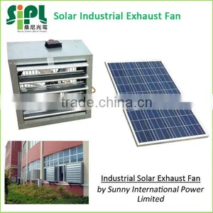 Industrial Ventilation Large Fan 810mm Blades Size Powered by 250 Watt Solar Panel thumbnail-1