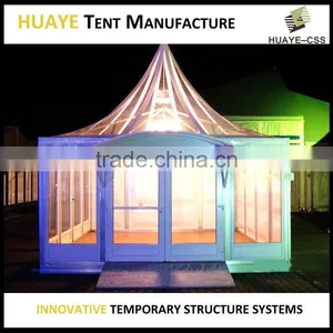 Luxury Glass Wall Roof Full Clear Aluminum Structure Wedding Party Tent for Events With Lining Decor thumbnail-2