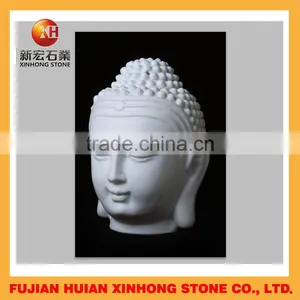 Granite With Marble Stone Hand Carved Buddha Head Statue thumbnail-3