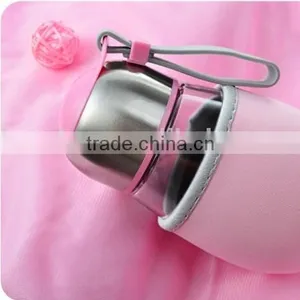 Wholesale Creative Big Belly Penguins Cup Glass Cup Diving Silicone Strap Penguin Tea Glass thumbnail-2