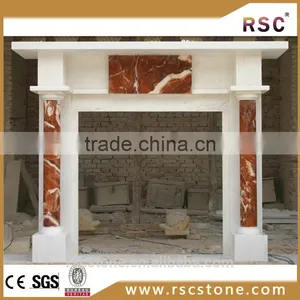 Popular Sale Hand Carved Marble Fireplace With Cheap Price thumbnail-1