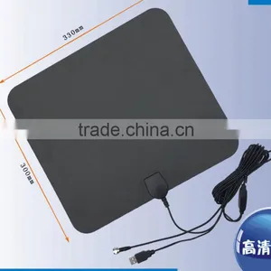 Factory HD Clear Digital Indoor TV Antenna, Free To Air Flat Amplified TV Antenna 50miles Range Strong Signal America TV Antenna thumbnail-2