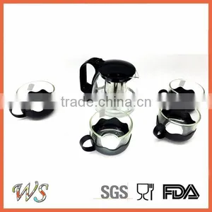 Heat Resistant Glass Tea Pot With Filter Glass Tea Kettle thumbnail-2