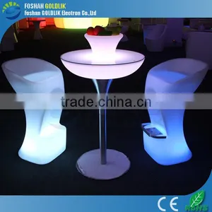 Clear Plastic Led Coffee Table for Party & Exhibition GKT-106DC thumbnail-1