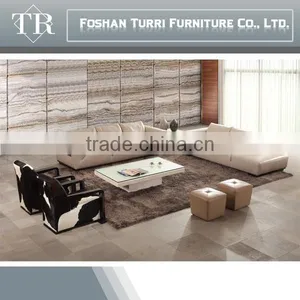 Luxury Home Furniture Chesterfield 3 2 1 Leather Sofa thumbnail-2