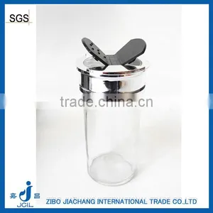 Small Clear Glass Paragon Spice Jars With Butterfly Cap thumbnail-1