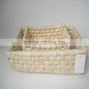 Top Quality Sets of Rectangle Storage Corn Husk Basket thumbnail-3
