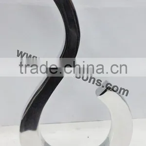 Metal Vase, Flower Vases, Vases in Cast Aluminium in U Shape thumbnail-1