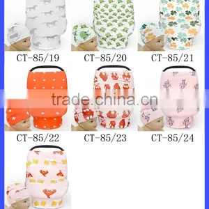 Cartoon Crawfish Print Stitch Stretch Baby Car Seat Cover thumbnail-6