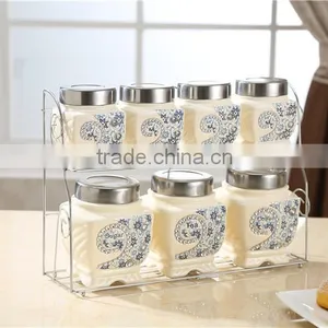 Ceramic Canister Tea Coffee Sugar Set thumbnail-2