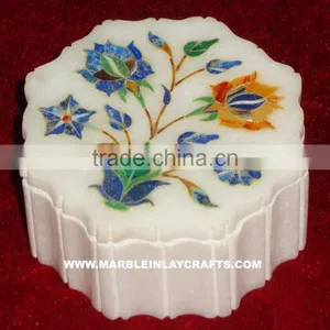 Marble Inlay Jewellery Boxes, Marble Inlay Box, Marble Inlay Jewellery Box, Marble Jewellery Box thumbnail-1
