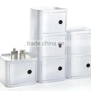 Drawer Type Bedside Table/Jewelry Cabinet Storage Box / Finishing Box With Wheel thumbnail-1