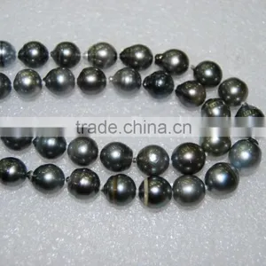 Wholesale 12-13mm Black Tahitian Pearl Strand thumbnail-1