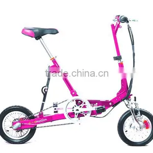 12 Inch Fashion Mini Folding Electric Bicycle Professional Tracking Bike thumbnail-3