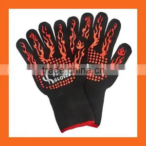 Amazon Hot Sell Grill Gloves/Extreme Heat Resistant Gloves/Nomex Aramid Fiber Cooking BBQ Gloves thumbnail-2