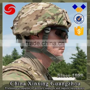NATO NIJ III A Tactical Ballistic Helmet With Camouflage Cover thumbnail-1