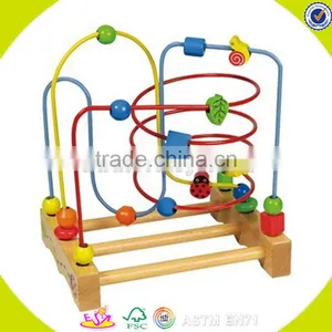Wholesale Funny String Bead Cubic Toy Lovely Wooden String Bead Cubic Toy Hot Kids Wooden String Bead Cubic Toy W11B039 thumbnail-1
