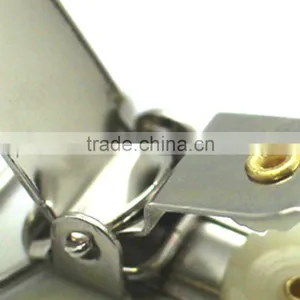High Quality Stamping Steel Metal Suspender Clip With Plastic Teeth Inside for Garment, Cloth Clip thumbnail-4