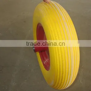 3.50-8 PU Foam Rubber Wheel thumbnail-1