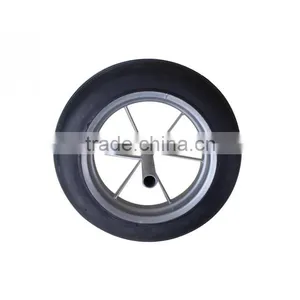 Qingdao Wantai 5 Inch Pneumatic Wheel Rims Wheel Solid pu Wheelbarrow Wheels thumbnail-3