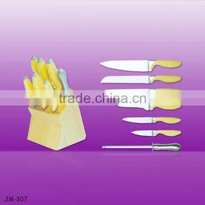 Hot Sale and High Quality Kitchen Knife Set With Block thumbnail-1